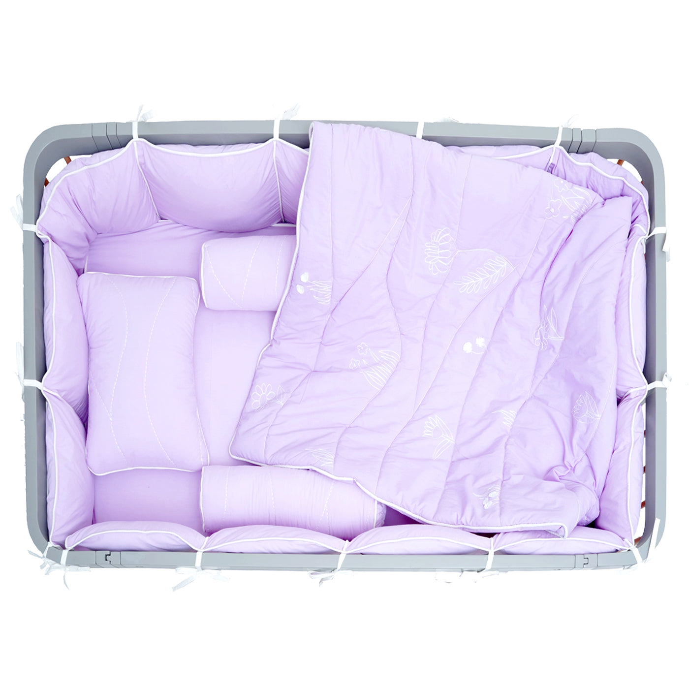 TULO BABY BEDDING SET – LILAC GARDEN