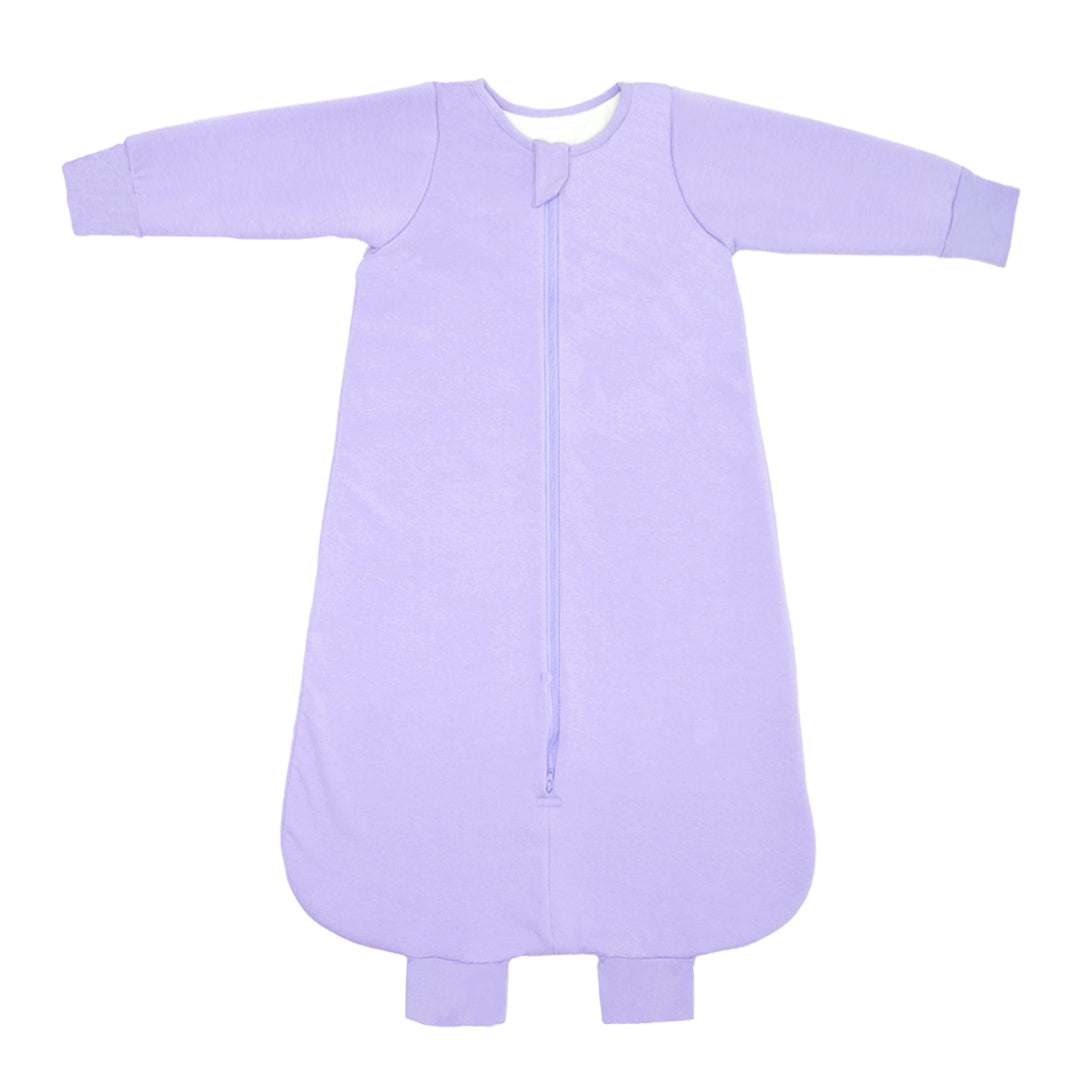 BABY SLEEPING BAG WITH FOOTIES AND SLEEVES (TOG 2.5) - LILAC | TULO BABY