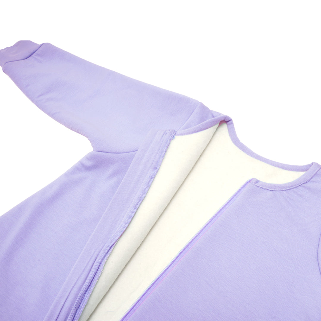 BABY SLEEPING BAG WITH FOOTIES AND SLEEVES (2.5 TOG) - LILAC | TULO BABY