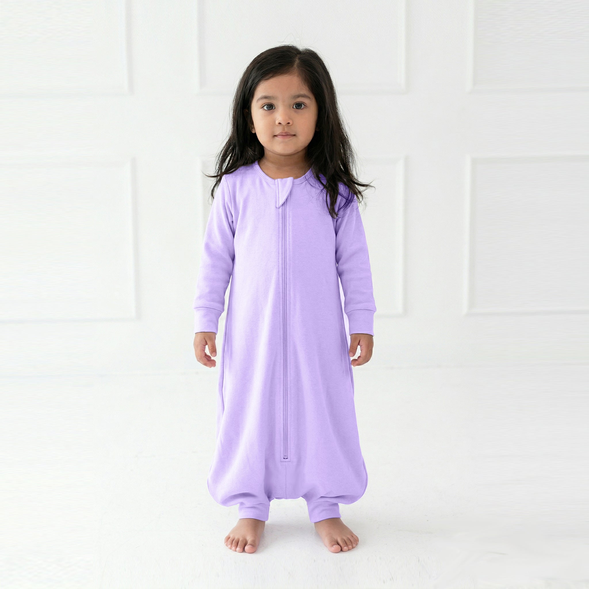 BABY SLEEPING BAG WITH FOOTIES AND SLEEVES (2.5 TOG) - LILAC | TULO BABY
