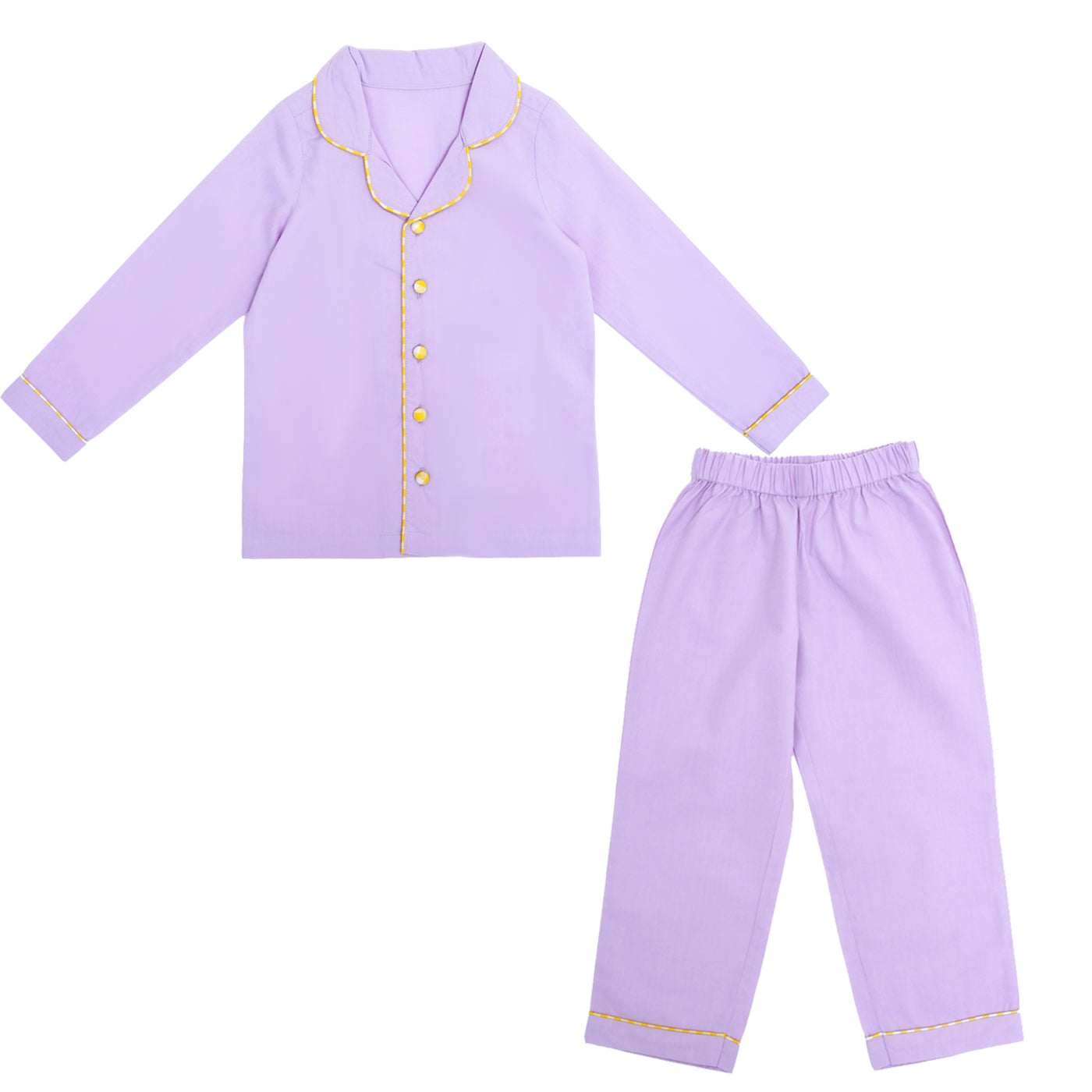 COTTON NIGHT SUIT - LILAC | SLEEPWEAR | TULO BABY
