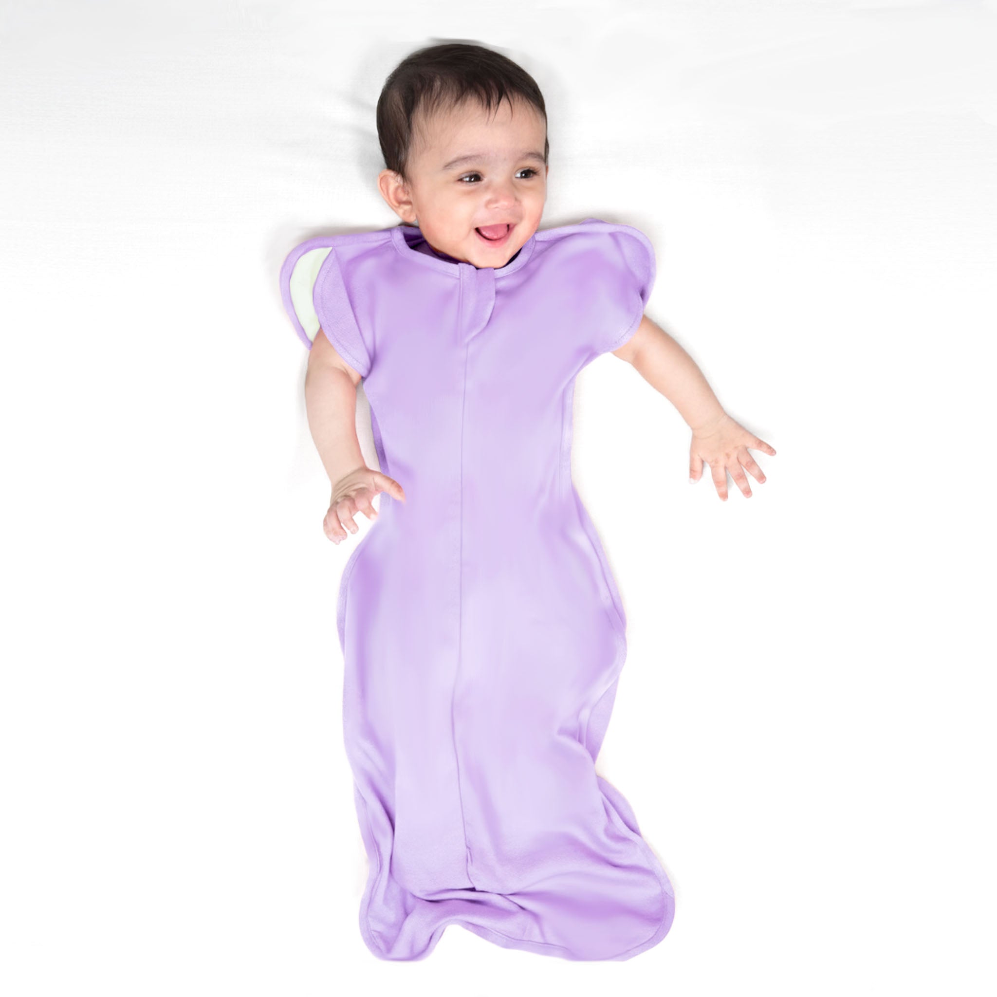 TRANSITIONAL POD SWADDLE FOR BABIES (2.5 TOG) - LILAC | TULO BABY
