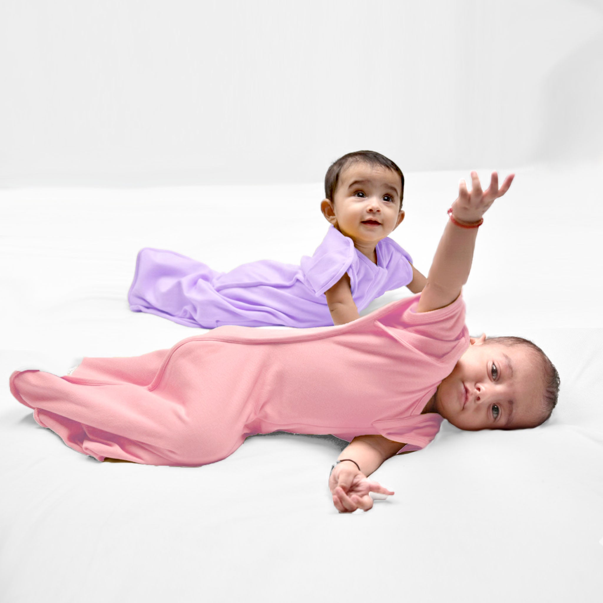 TRANSITIONAL POD SWADDLE FOR BABIES (1.2 TOG) - LILAC | TULO BABY