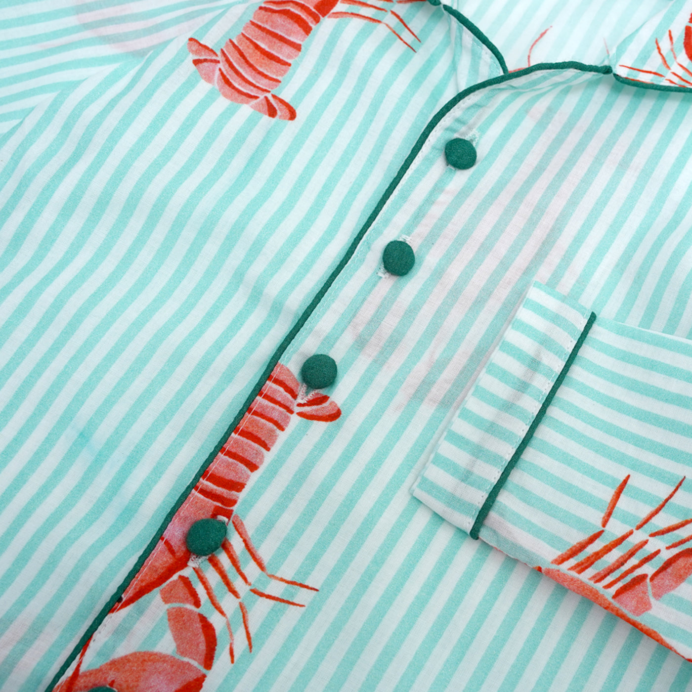 COTTON NIGHT SUIT - LOBSTER BAY | SLEEPWEAR | TULO BABY