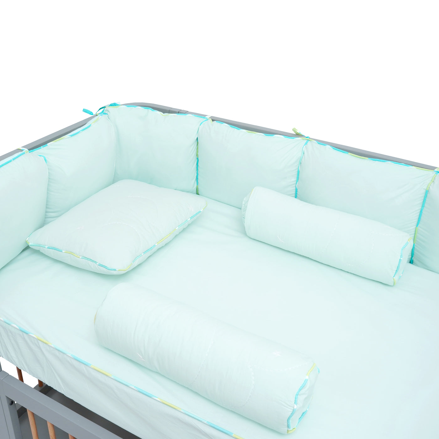 TULO BABY BEDDING SET – MINT ELEPHANT BALLERINA