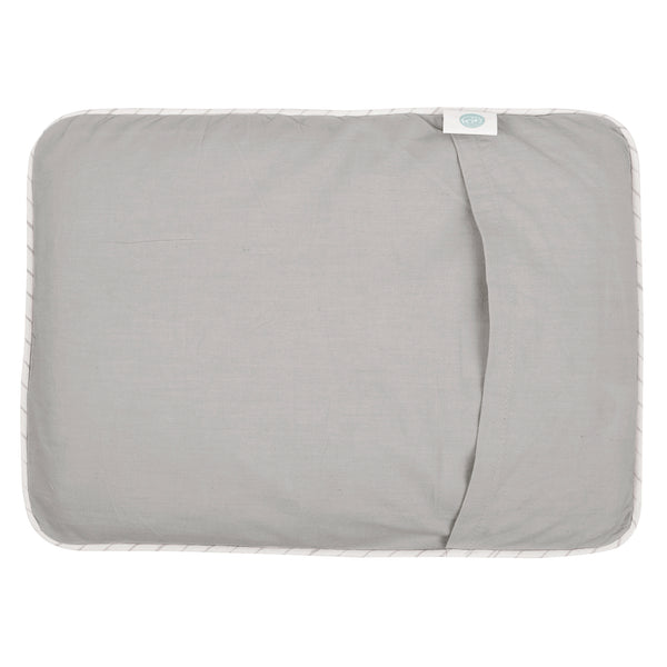 SMOKY GREY MUSTARD PILLOW COVER AND FILLER SET