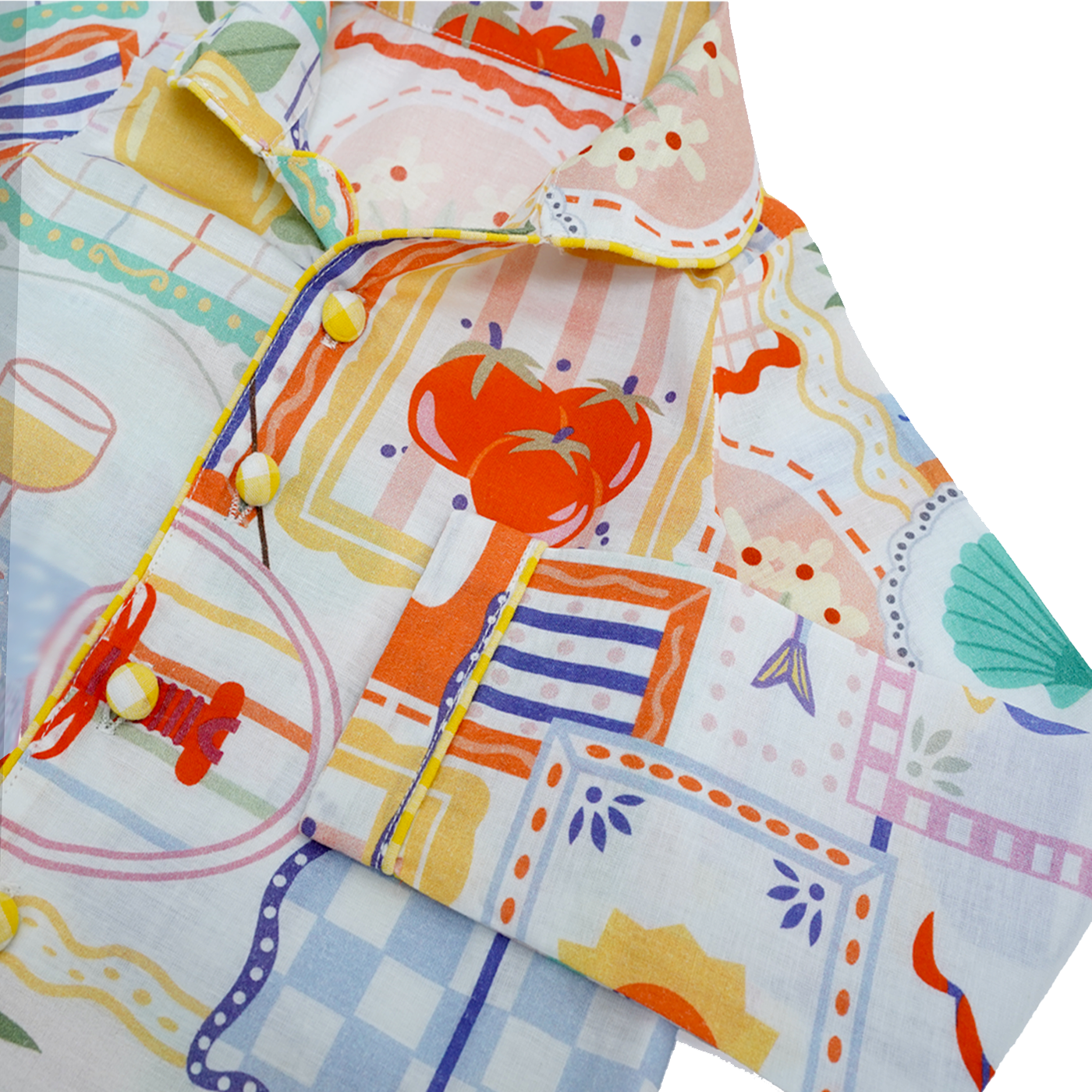 COTTON NIGHT SUIT - MEDITERRANEAN SUMMER  | SLEEPWEAR | TULO BABY