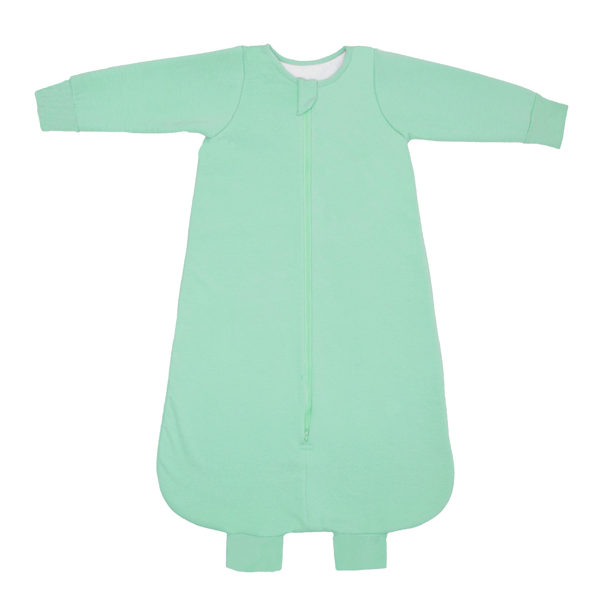 BABY SLEEPING BAG WITH FOOTIES AND SLEEVES (2.5 TOG) - SEA GREEN | TULO BABY