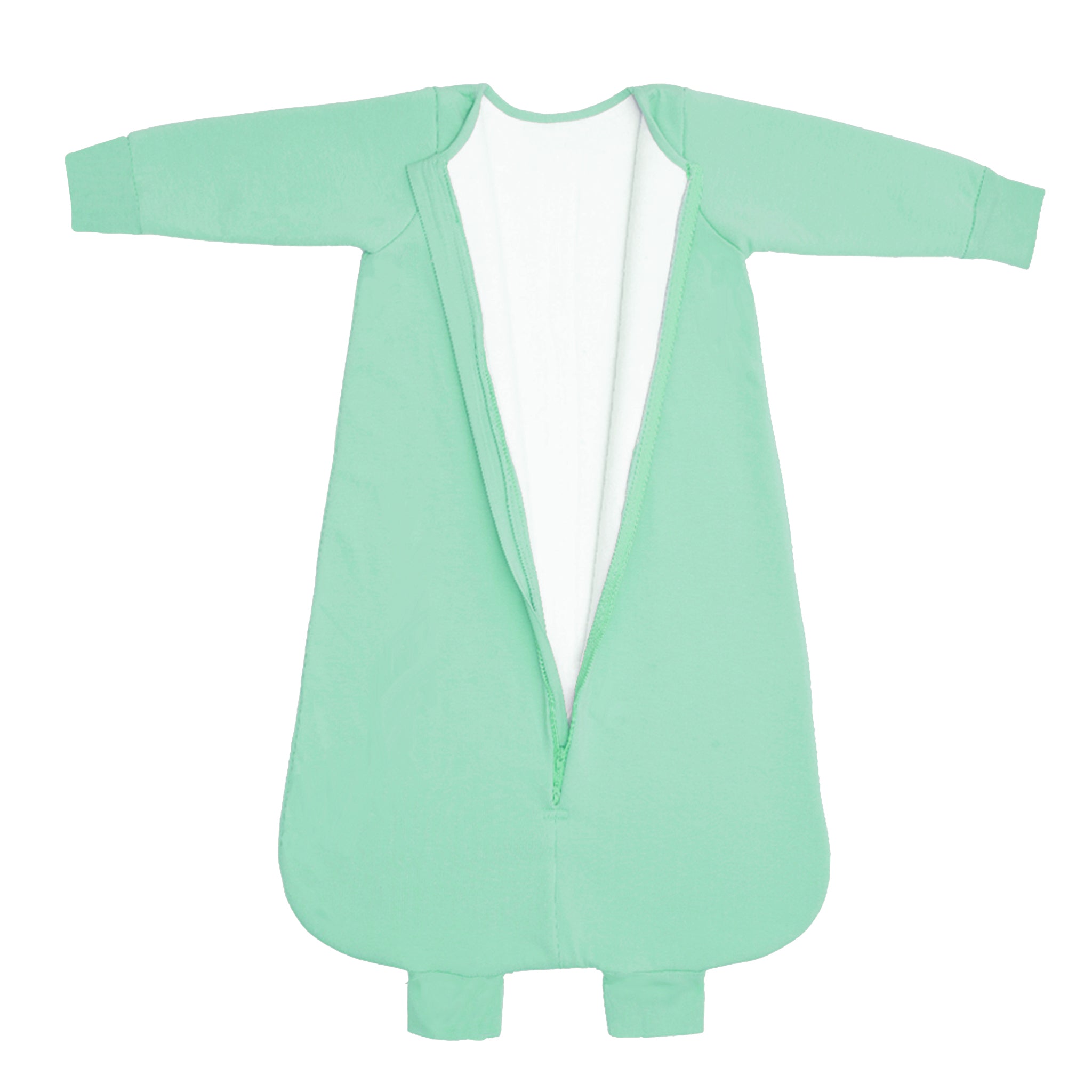 BABY SLEEPING BAG WITH FOOTIES AND SLEEVES (2.5 TOG) - SEA GREEN | TULO BABY