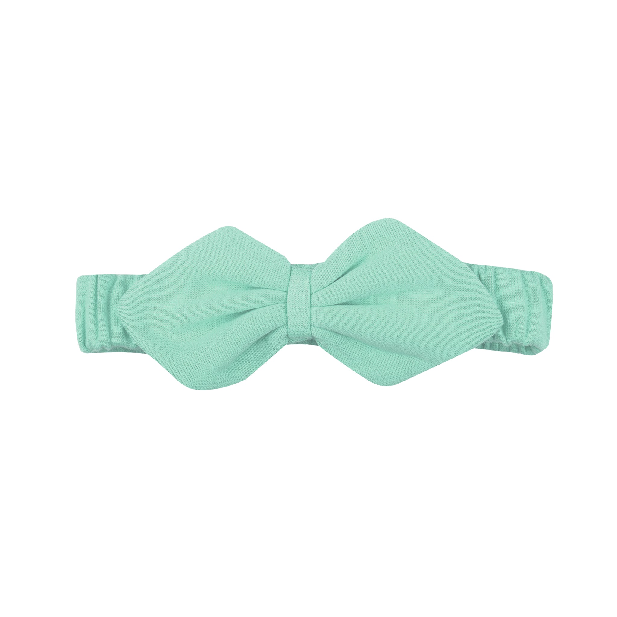 SEA GREEN BOW HEADBAND