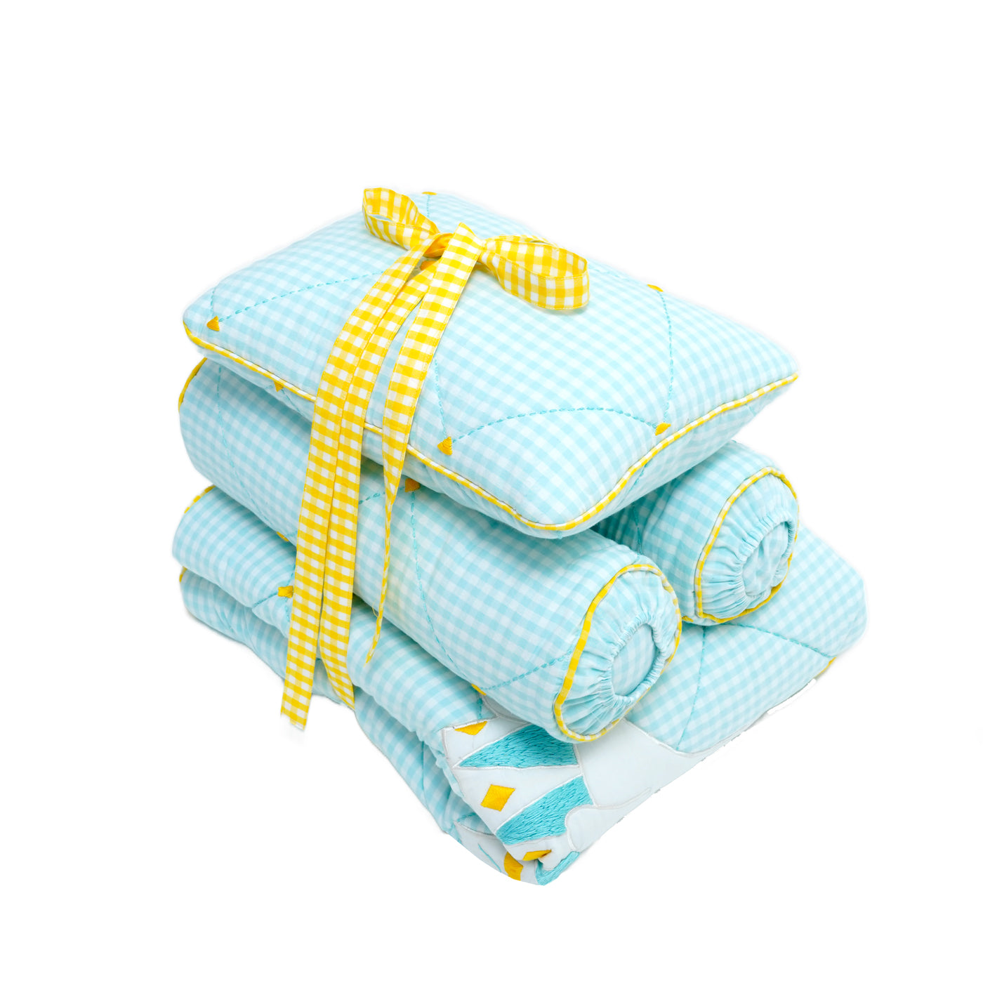 TULO BABY BEDDING SET – CIRCUS SEAL TEAL