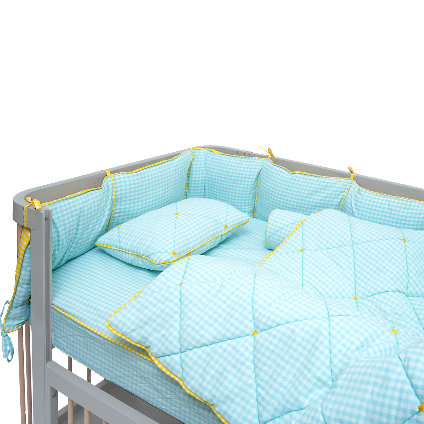 TULO BABY BEDDING SET – CIRCUS SEAL TEAL