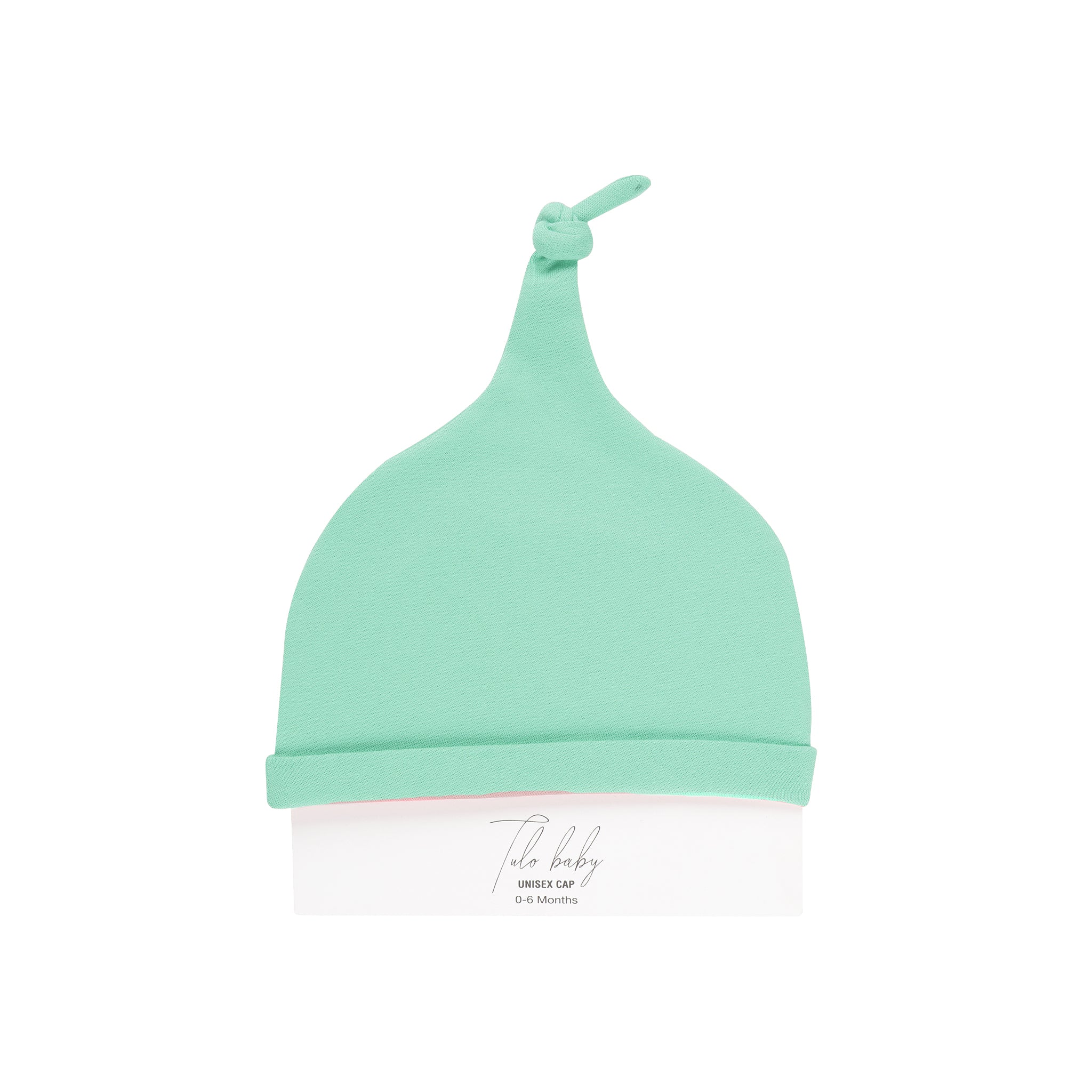 SEA GREEN KNOTTED BEANIE