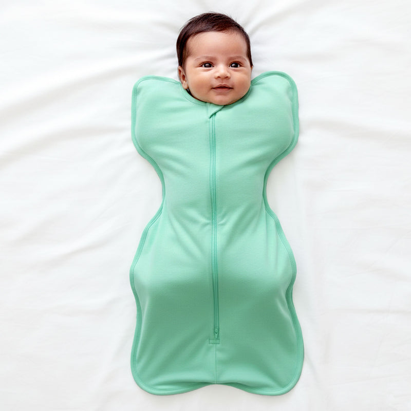 SLEEPING POD SWADDLE FOR BABIES (0.6 TOG) - SEA GREEN  | TULO BABY