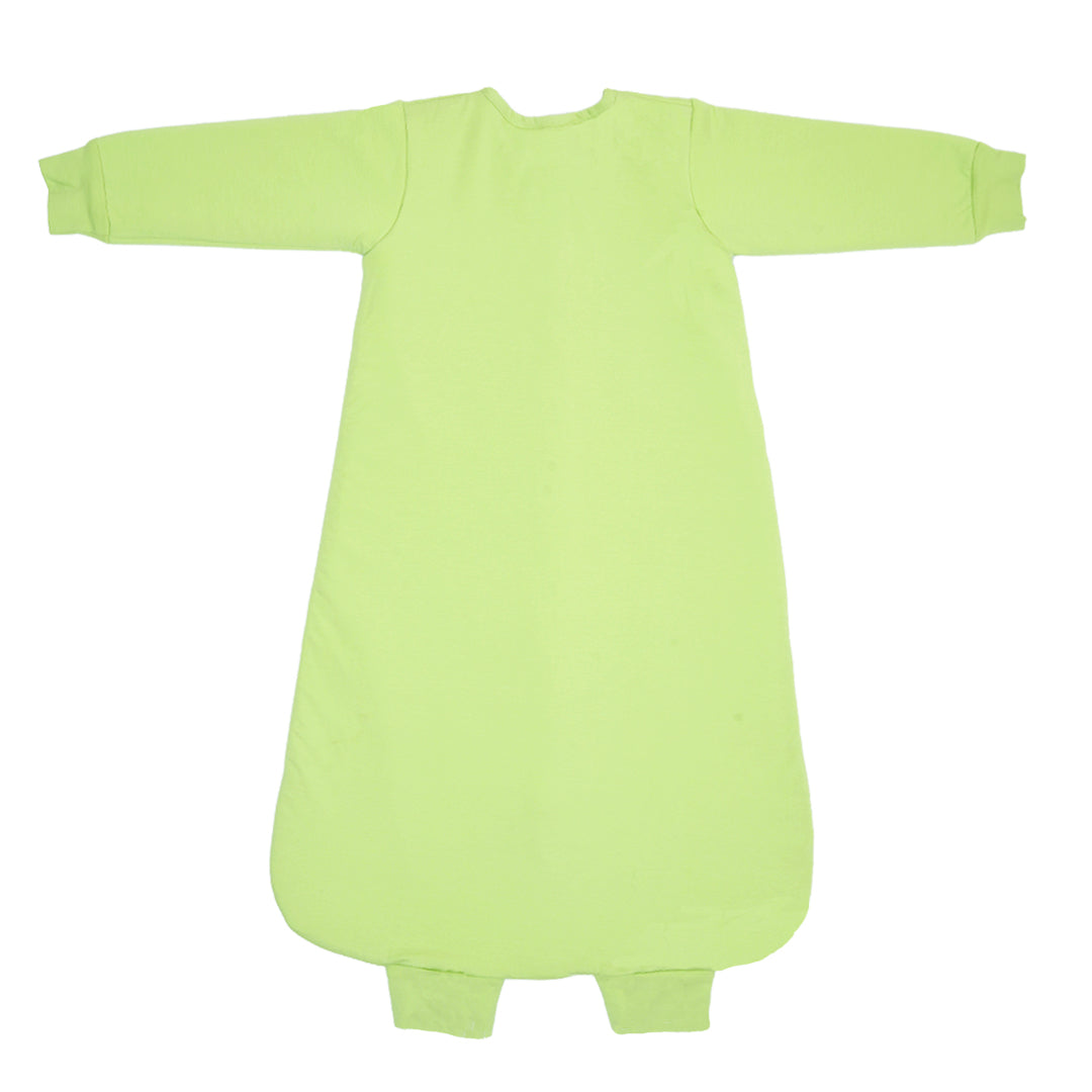 BABY SLEEPING BAG WITH FOOTIES AND SLEEVES (TOG 2.5) - SHADOW LIME | TULO BABY