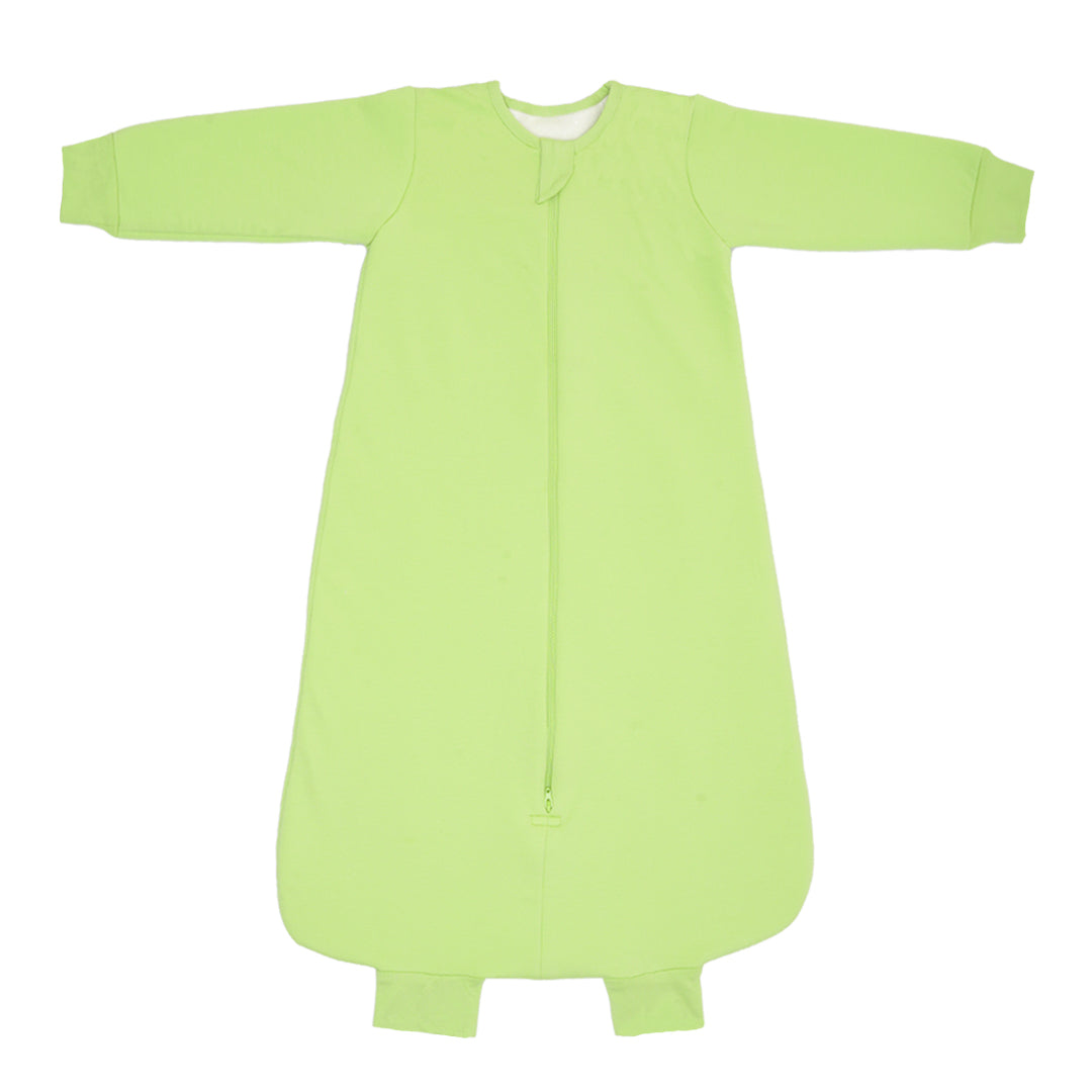 BABY SLEEPING BAG WITH FOOTIES AND SLEEVES (TOG 2.5) - SHADOW LIME | TULO BABY