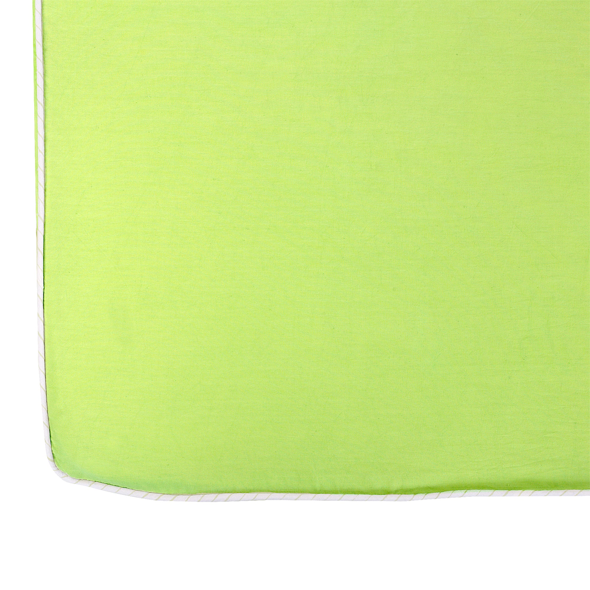 SHADOW LIME FITTED CRIB SHEET