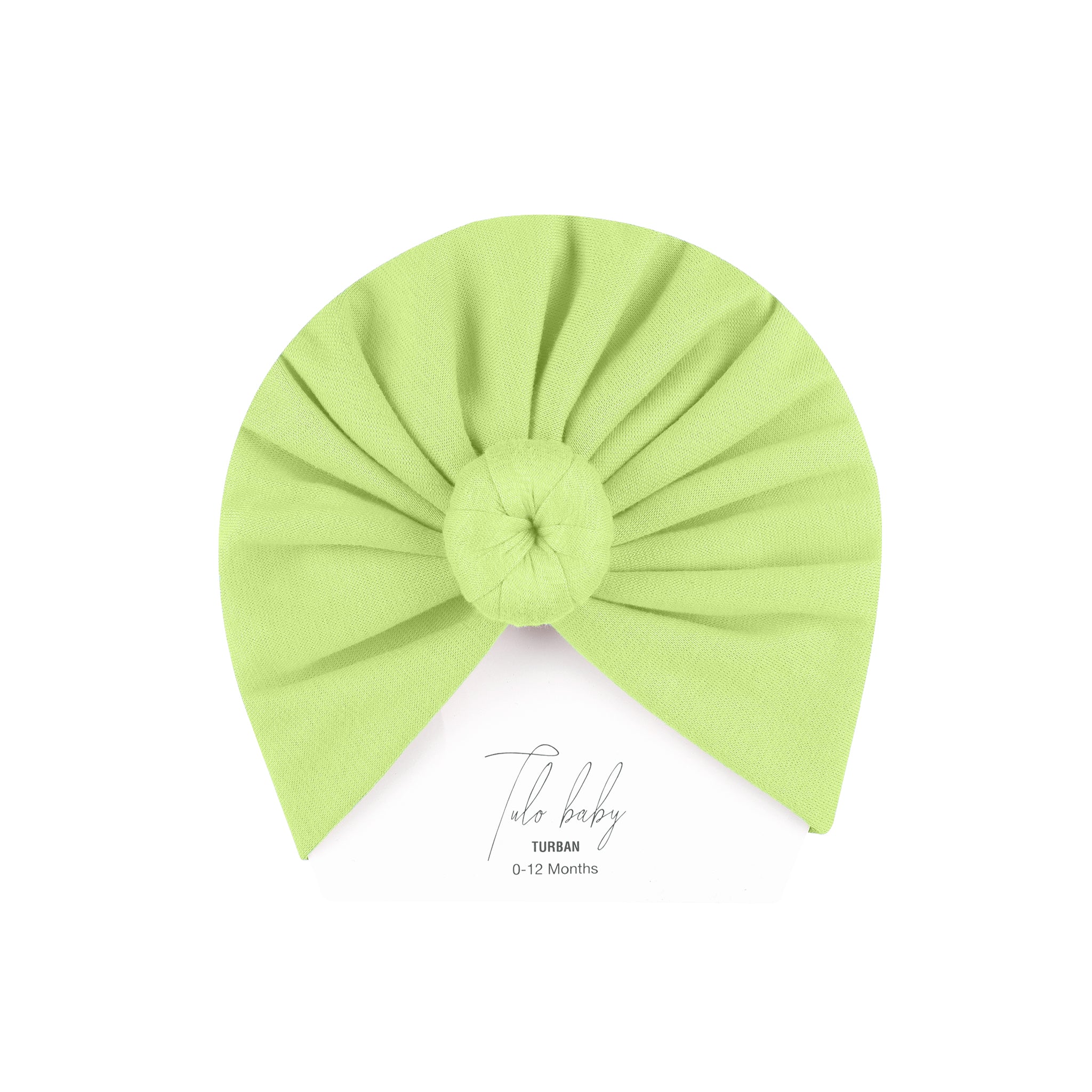 SHADOW LIME KNOTTED TURBAN