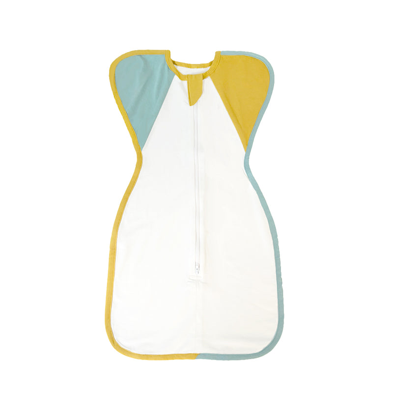SLEEPING POD SWADDLE FOR BABIES (0.6 TOG) - YELLOW AND CANTON  | TULO BABY