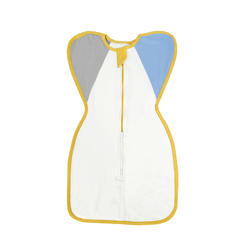 SLEEPING POD SWADDLE FOR BABIES (0.6 TOG) - BLUE AND GREY | TULO BABY