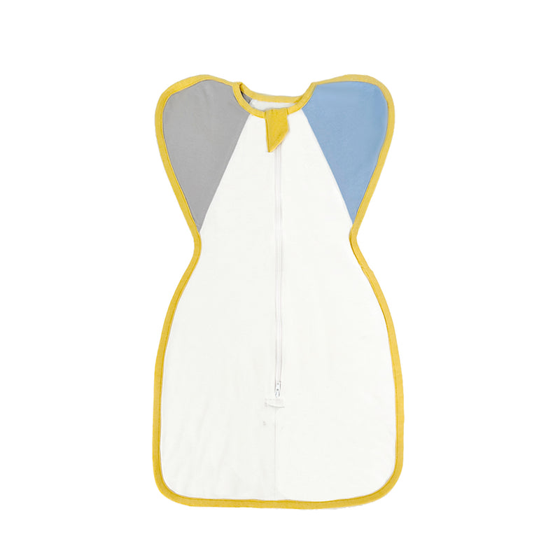 SLEEPING POD SWADDLE FOR BABIES (0.6 TOG) - BLUE AND GREY | TULO BABY