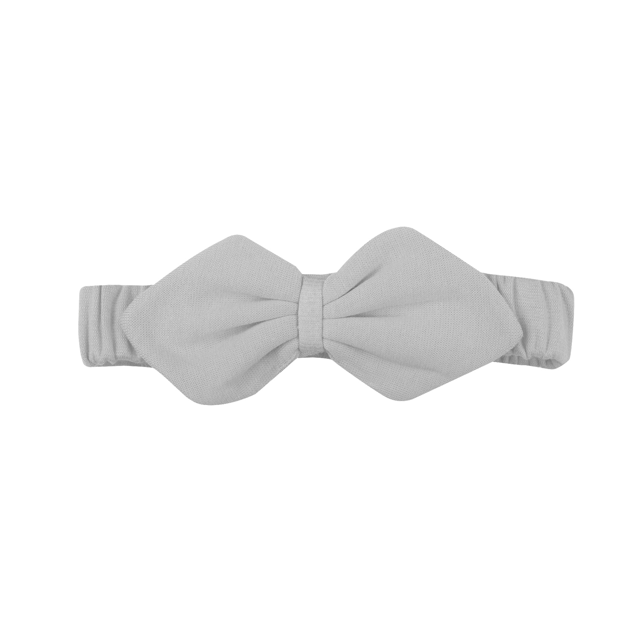 SMOKY GREY BOW HEADBAND