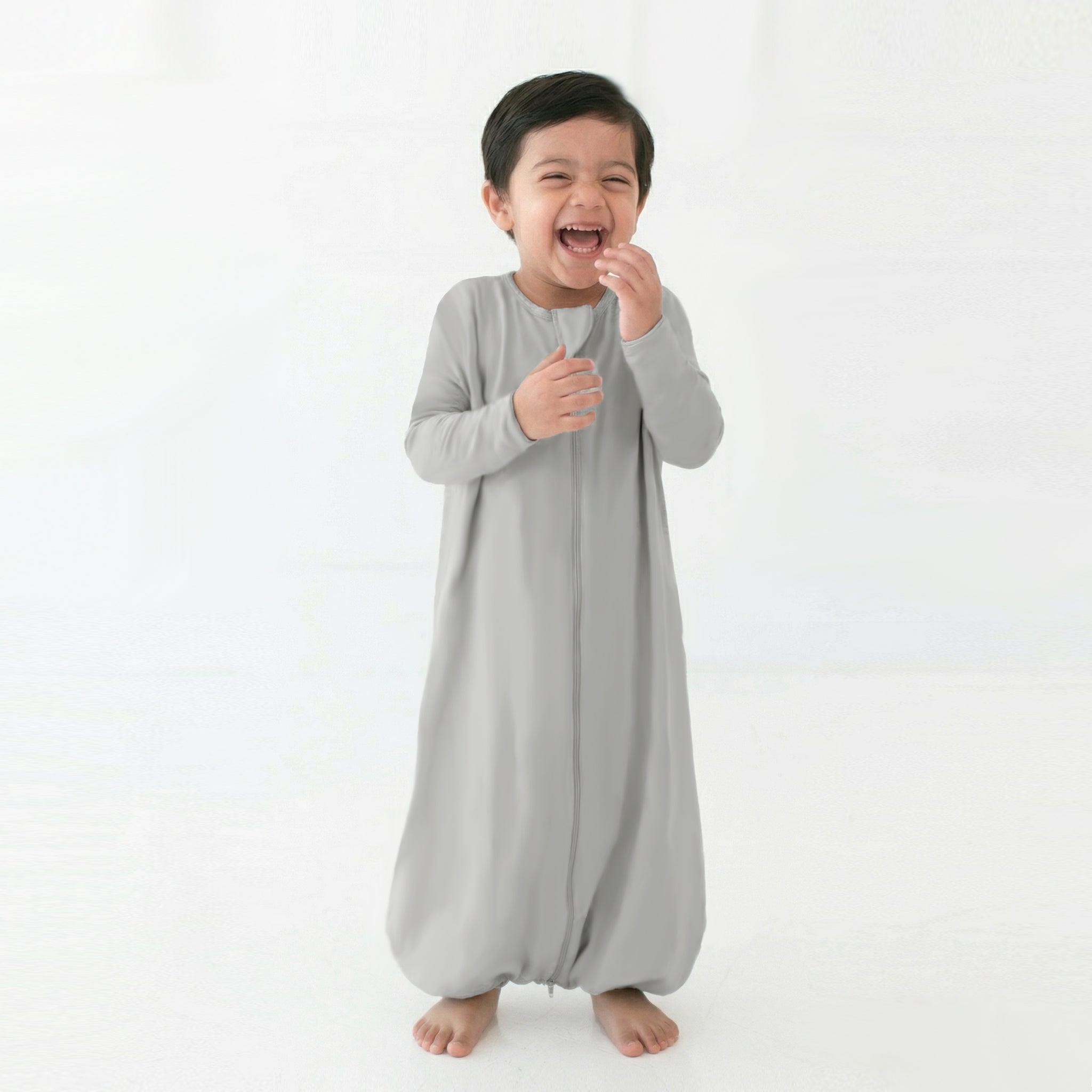 BABY SLEEPING BAG WITH FOOTIES AND SLEEVES (2.5 TOG) - SMOKY GREY | TULO BABY