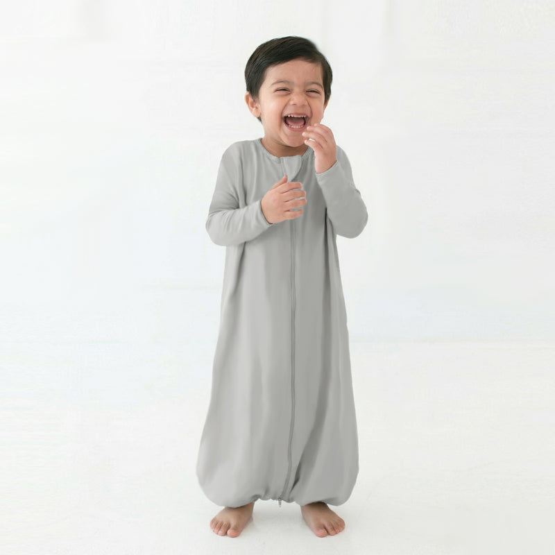 BABY SLEEPING BAG WITH FOOTIES AND SLEEVES (2.5 TOG) - SMOKY GREY | TULO BABY