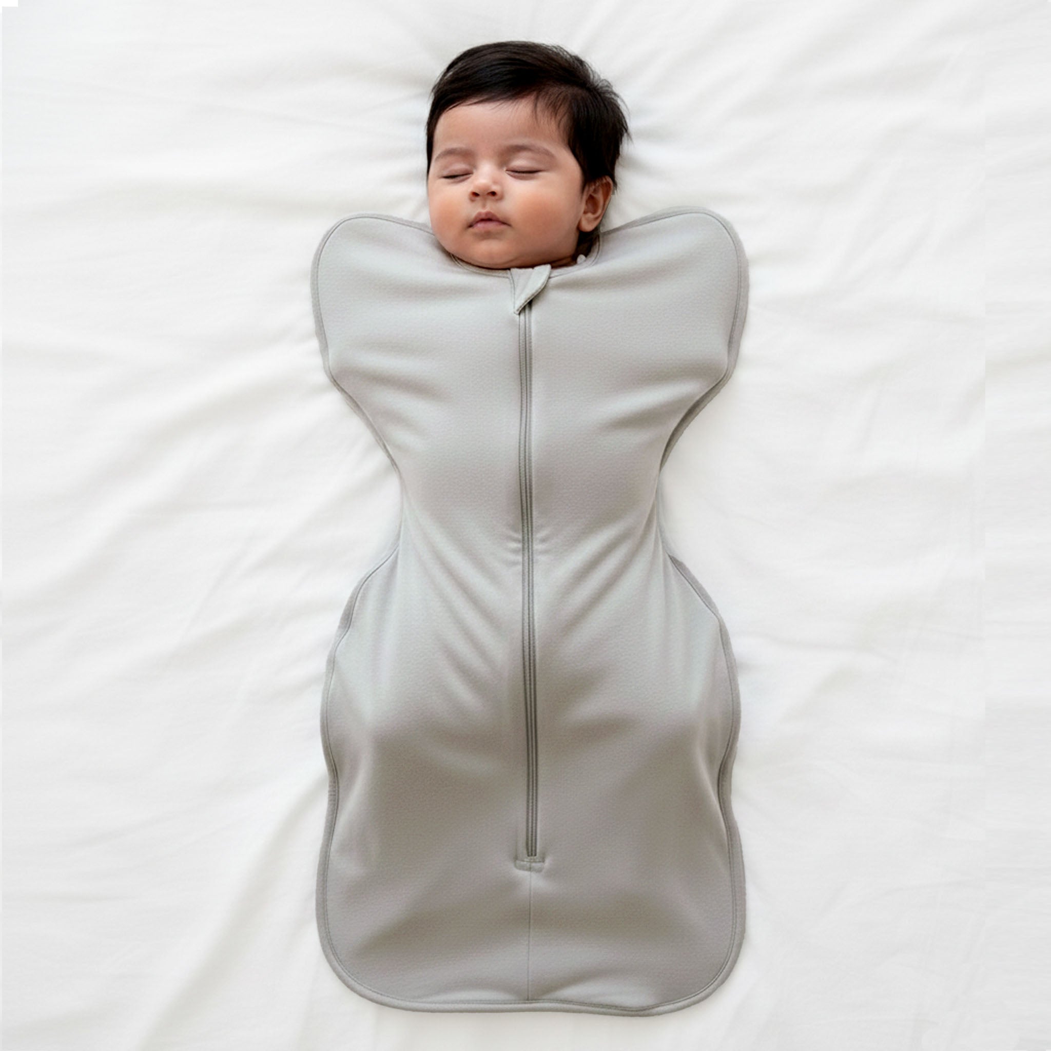 SLEEPING POD SWADDLE FOR BABIES (0.6 TOG) - SMOKY GREY  | TULO BABY