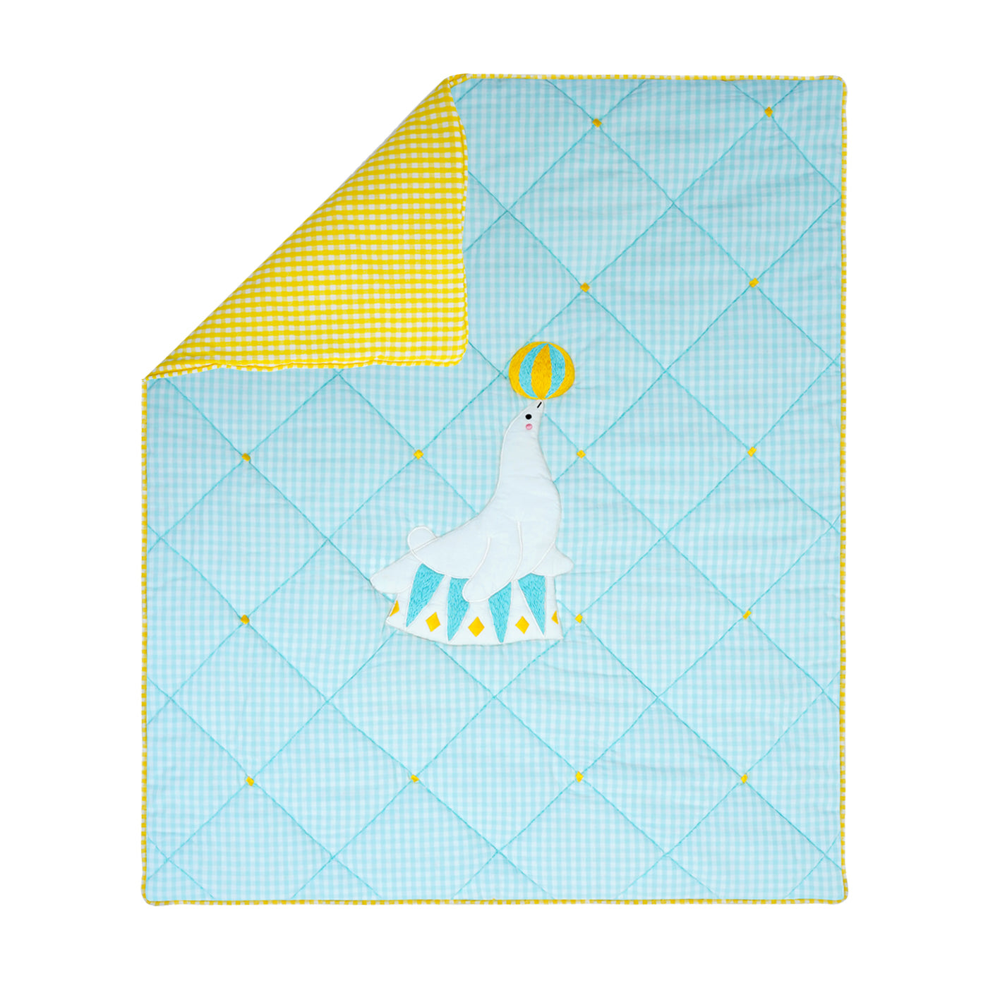 TULO BABY QUILT | DOHAR – CIRCUS SEAL TEAL