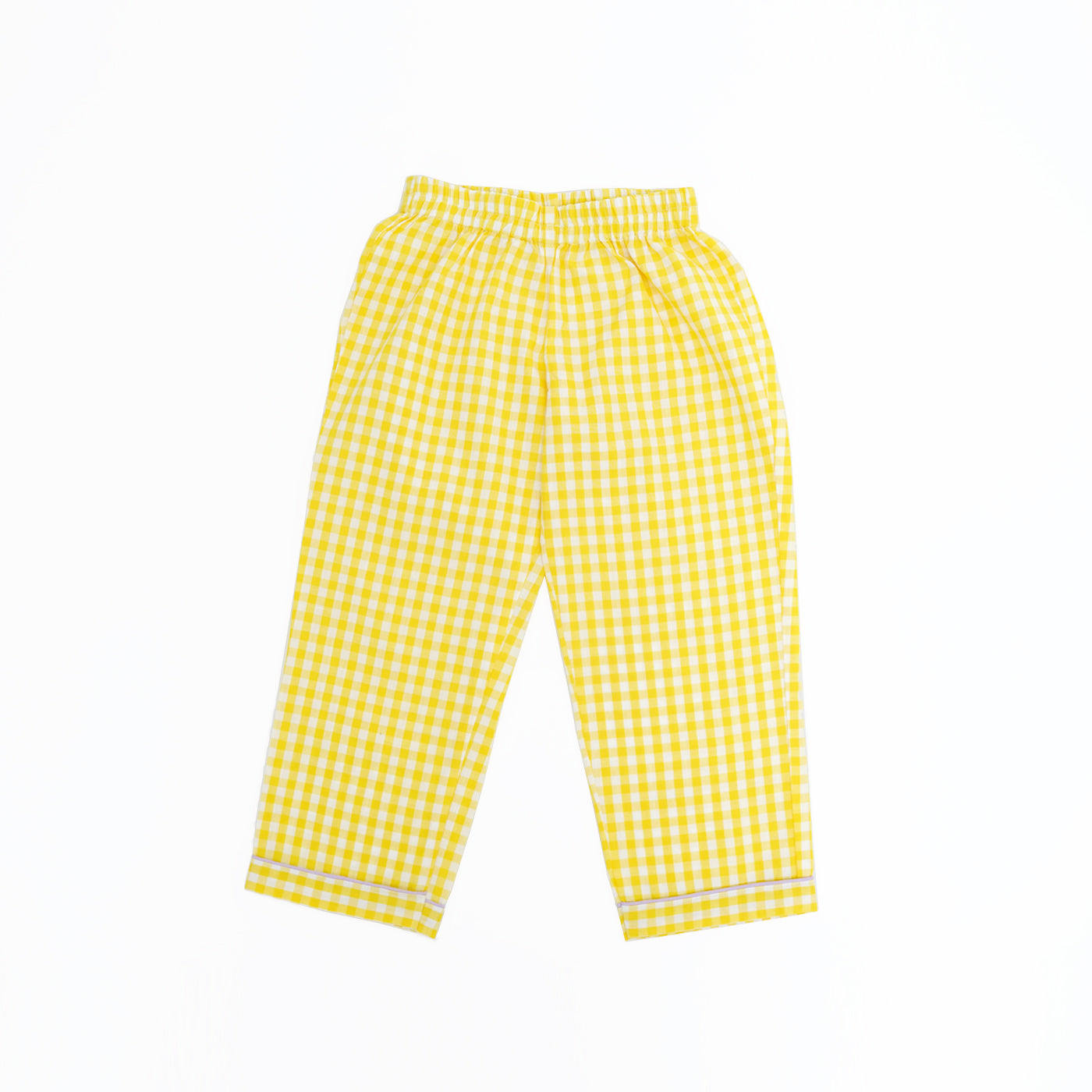 COTTON NIGHT SUIT - YELLOW GINGHAM | SLEEPWEAR | TULO BABY