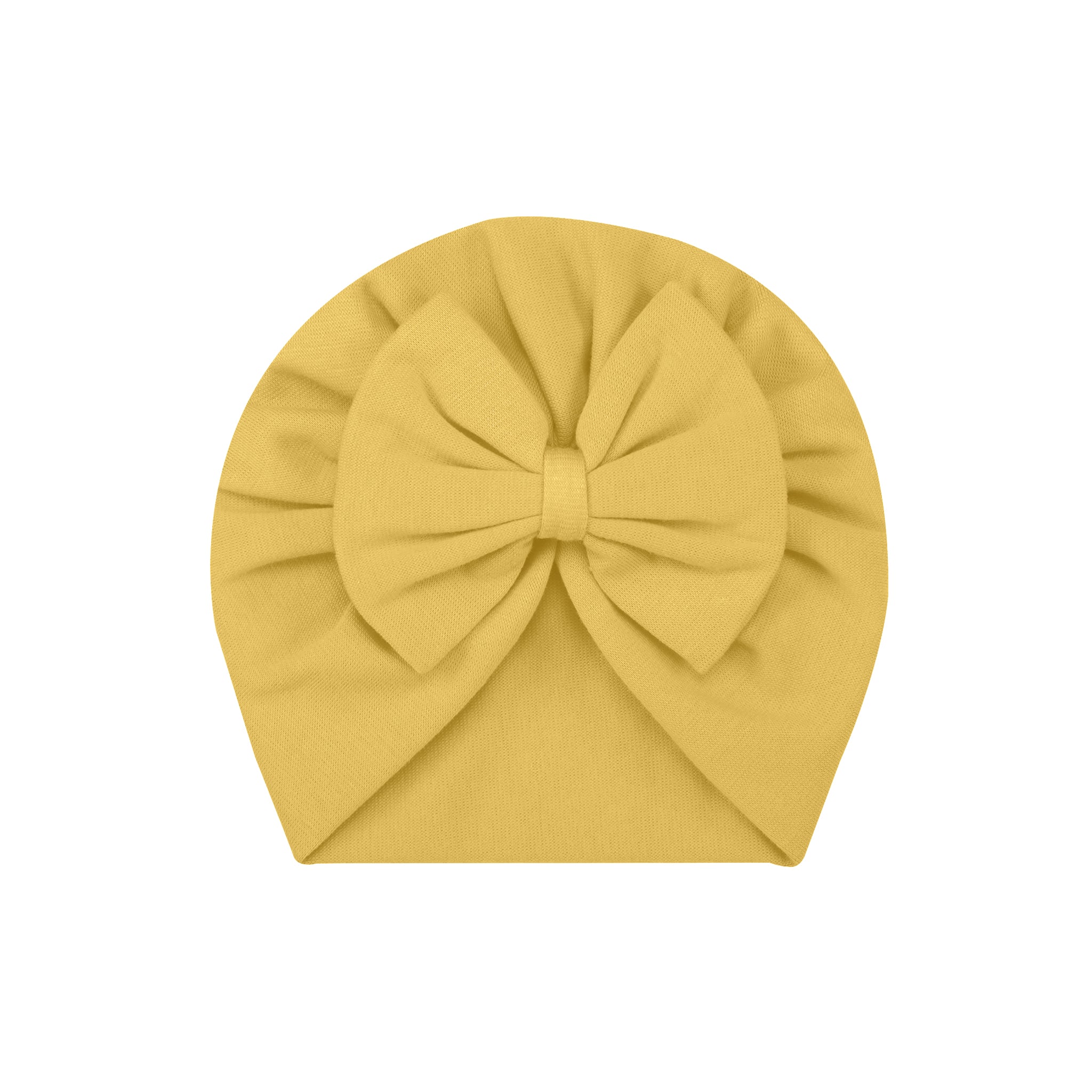 YOLK YELLOW BOW TURBAN