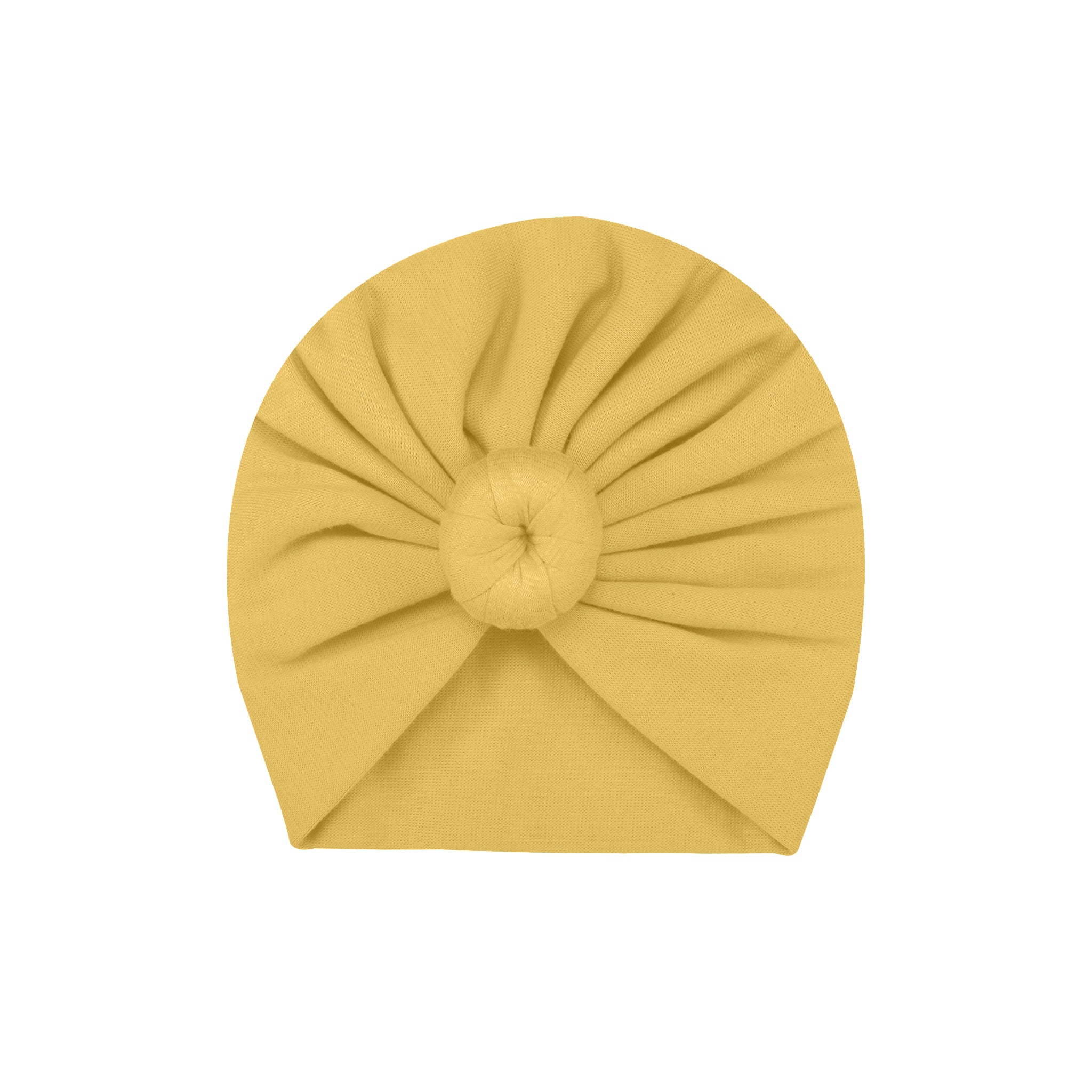 YOLK YELLOW KNOTTED TURBAN