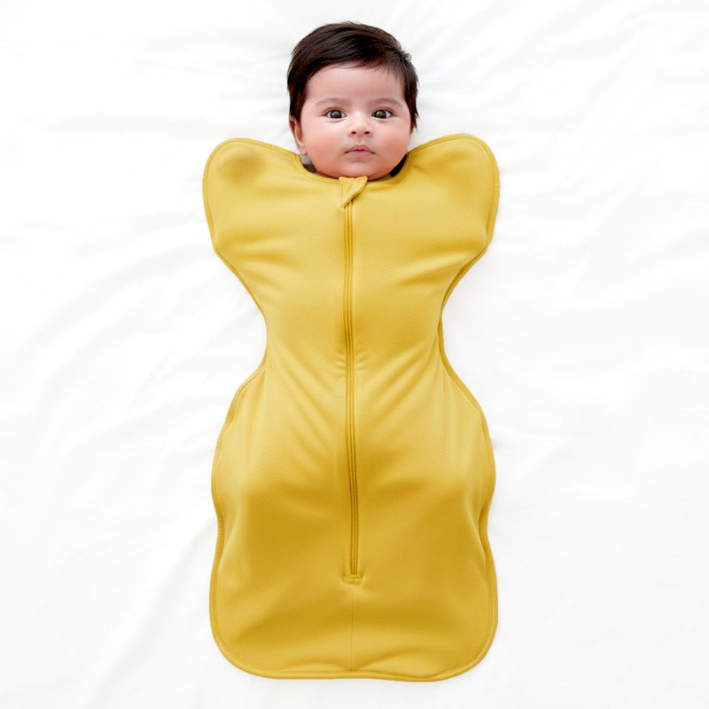 SLEEPING POD SWADDLE FOR BABIES (1.2 TOG) - YOLK YELLOW  | TULO BABY