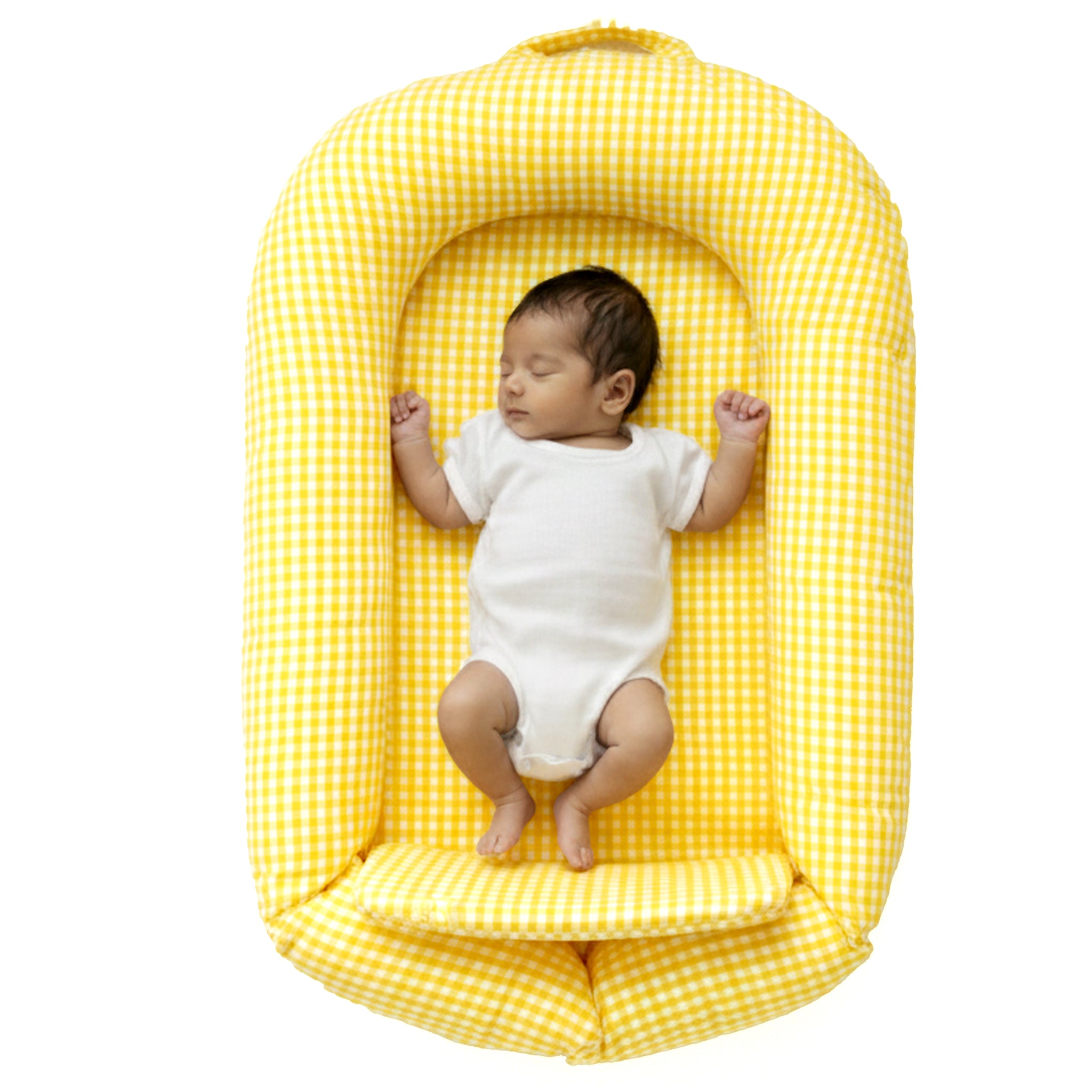 BABY NEST - YELLOW GINGHAM NESTO PAD | TULO BABY