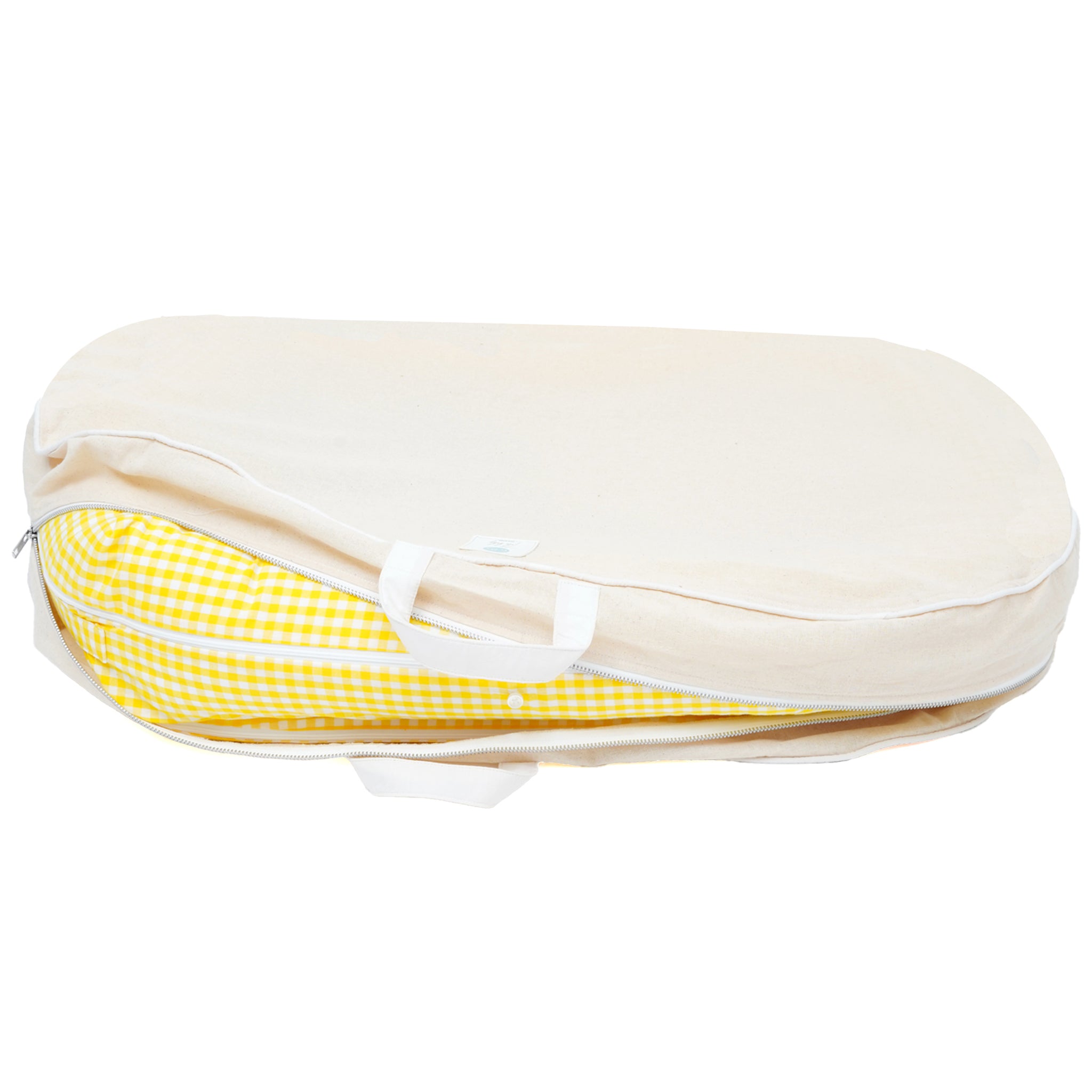 YELLOW GINGHAM NESTO PAD CARRY BAG