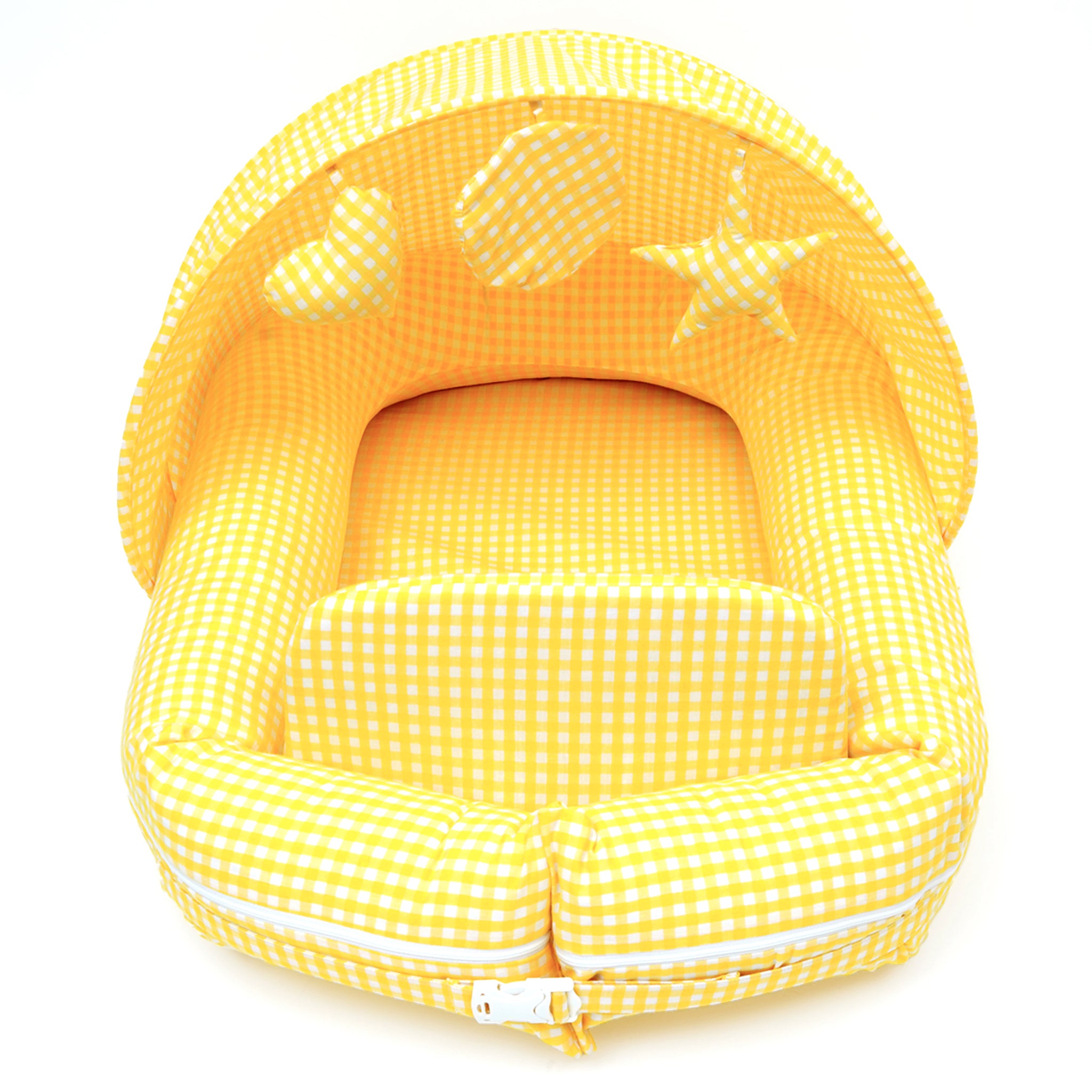 YELLOW GINGHAM NESTO PAD CANOPY