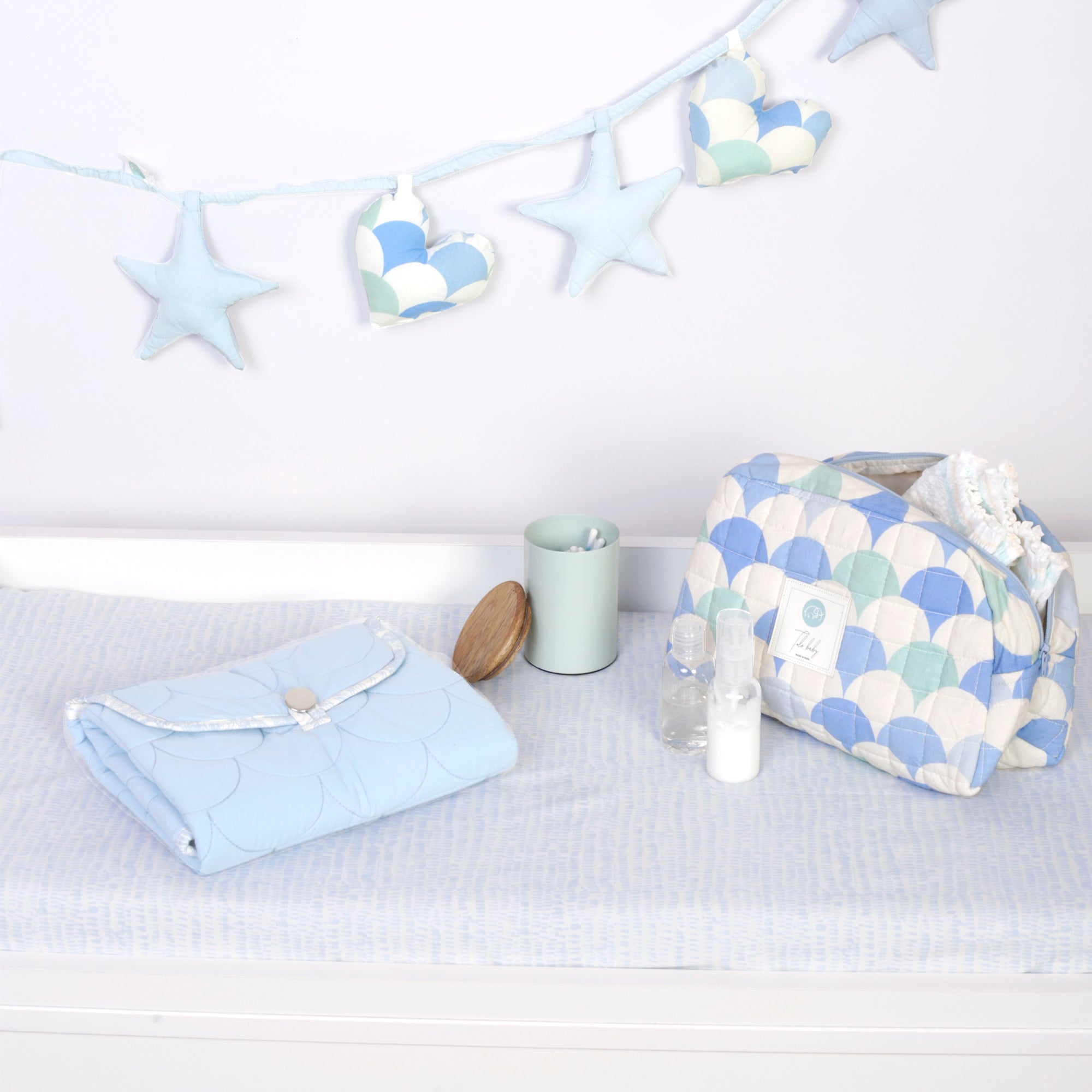 BABY BLUE CHANGING BAG - TULO BABY