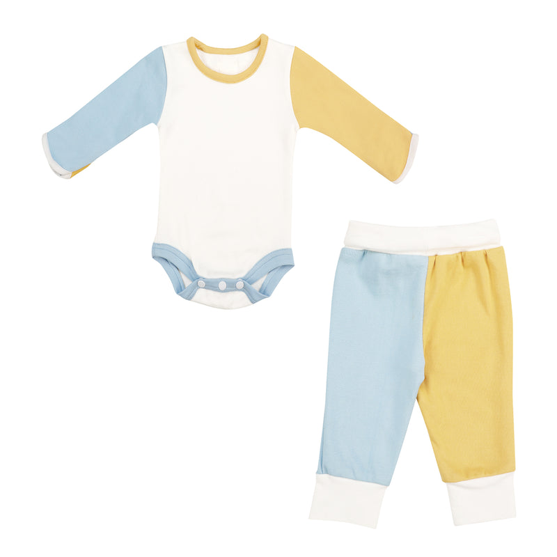 YELLOW BLUE TWO PIECE SET