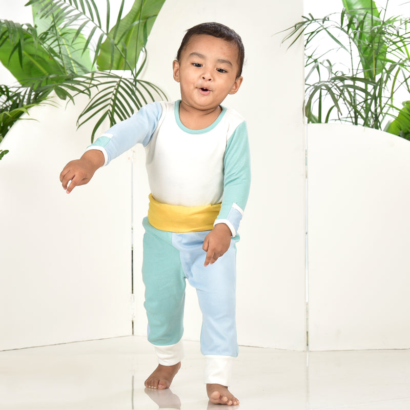 CANTON BLUE YELLOW TWO PIECE SET