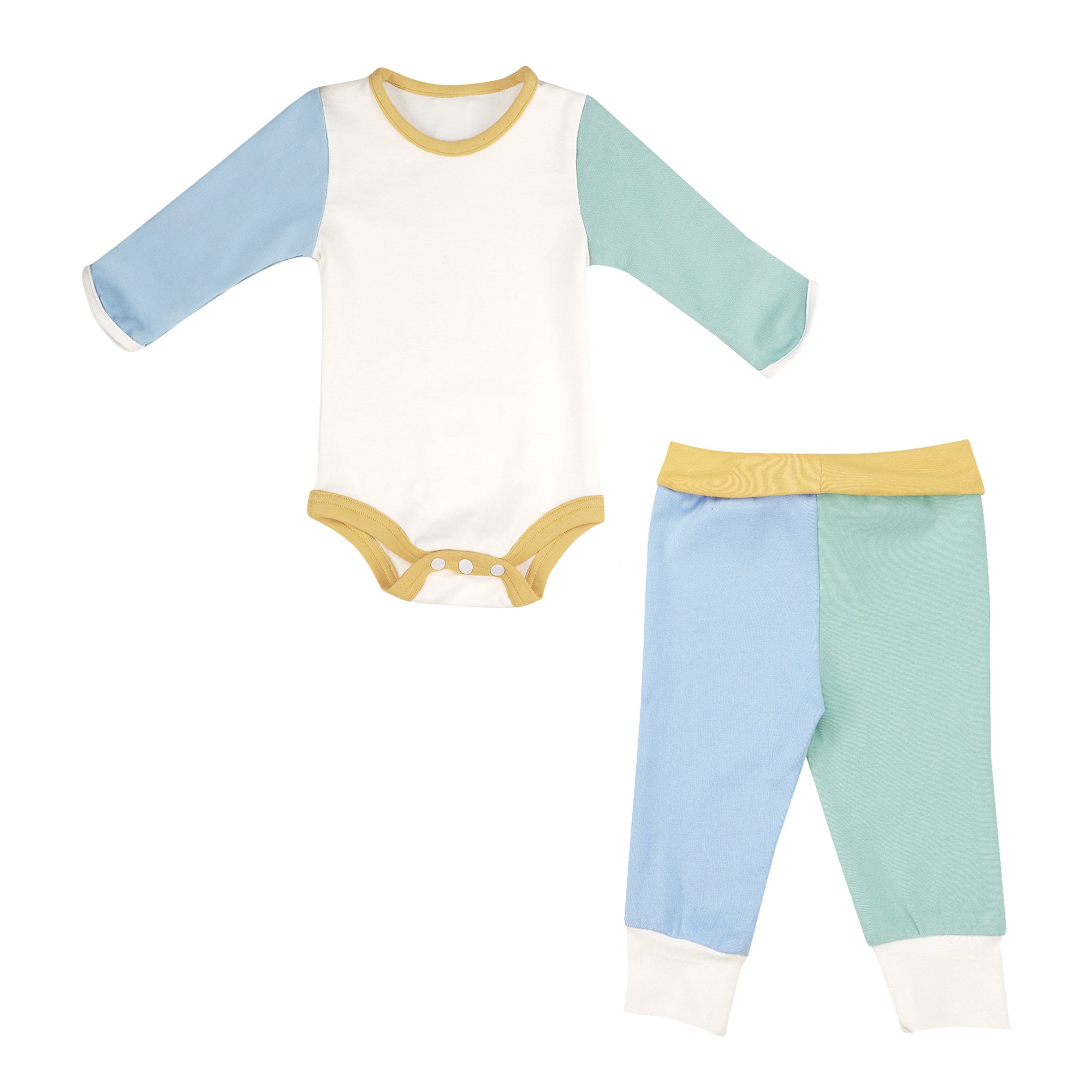 CANTON BLUE YELLOW TWO PIECE SET