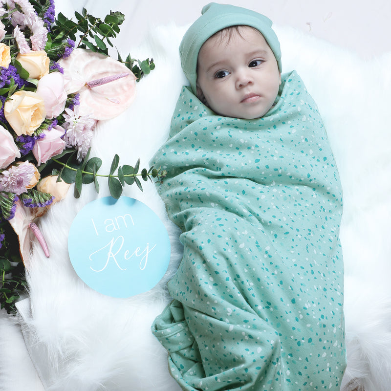 CANTON TERRAZZO SWADDLE BLANKET GIFT BOX