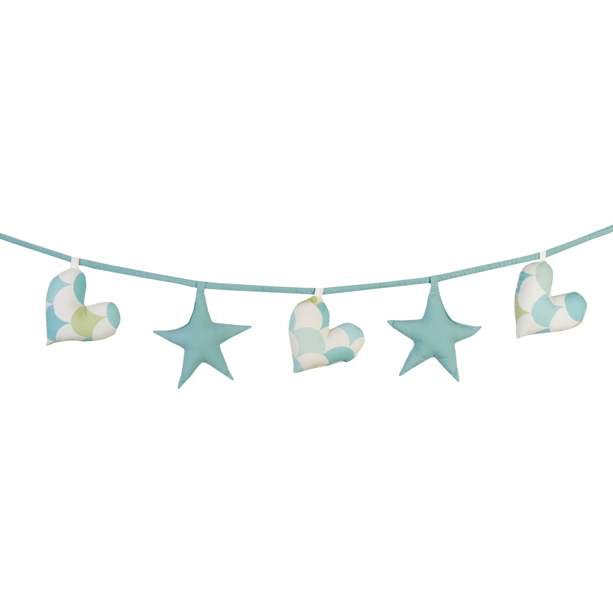 CANTON LIME HEART AND STAR BUNTING
