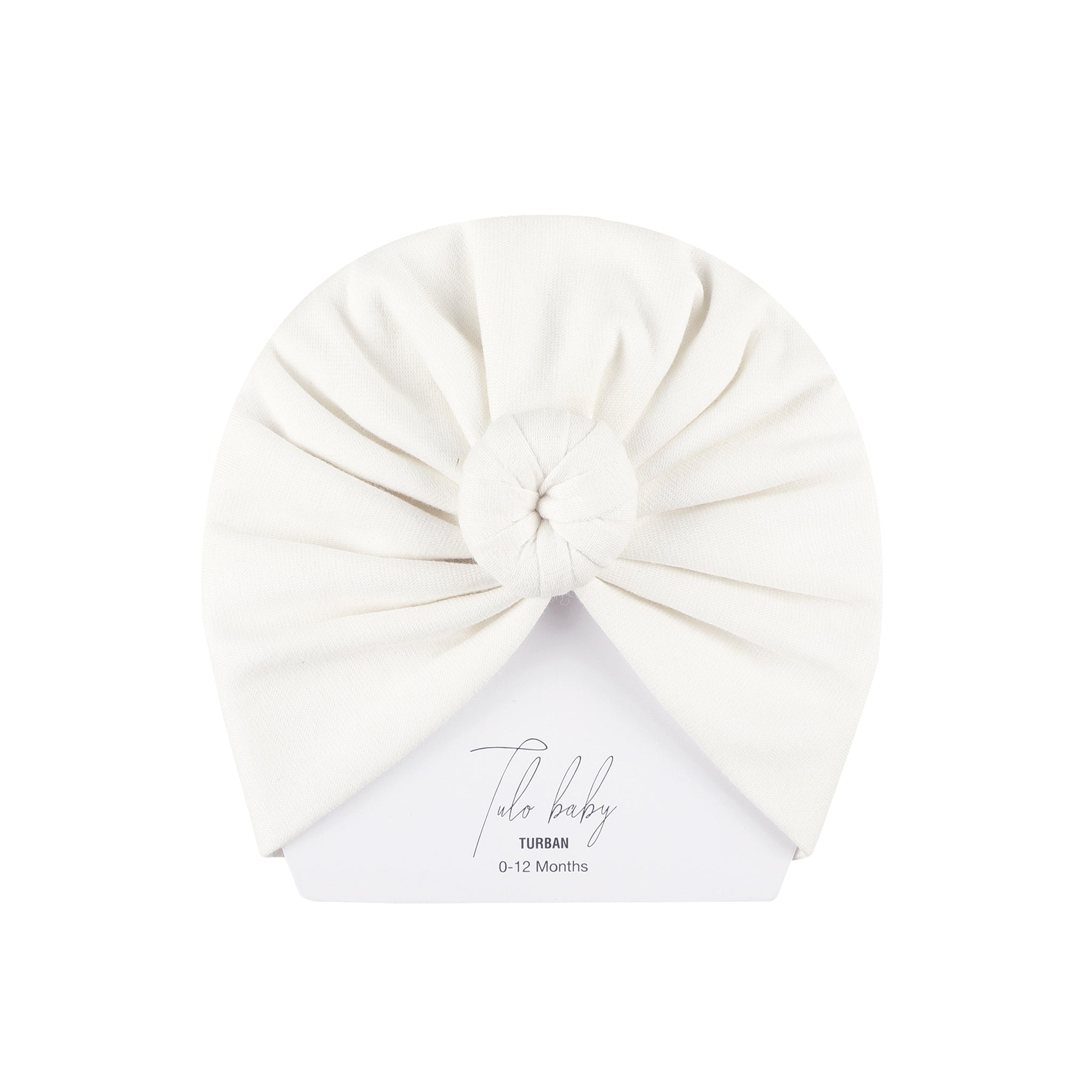 CREAM KNOTTED TURBAN