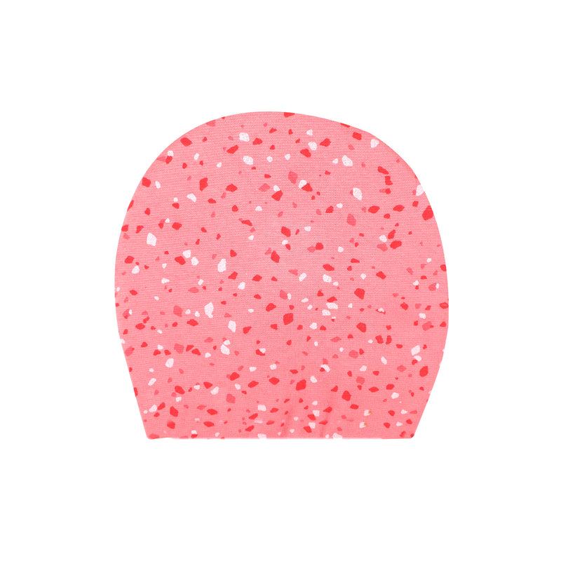 DESSERT ROSE TERRAZZO STRETCHY JERSEY SWADDLE BLANKET