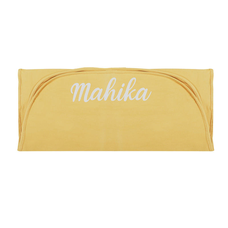 YOLK YELLOW STRETCHY JERSEY SWADDLE BLANKET