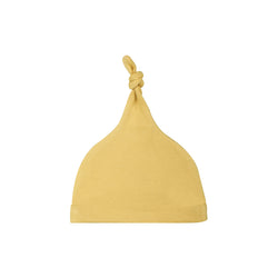 YOLK YELLOW KNOTTED BEANIE