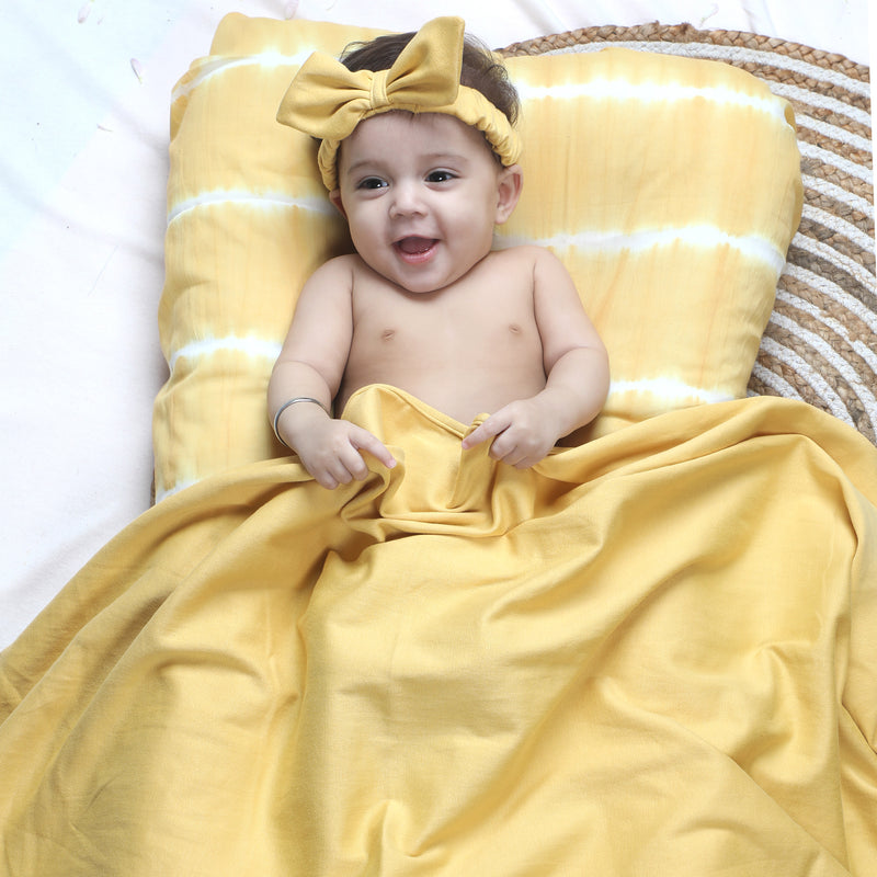 YOLK YELLOW BOW HEADBAND