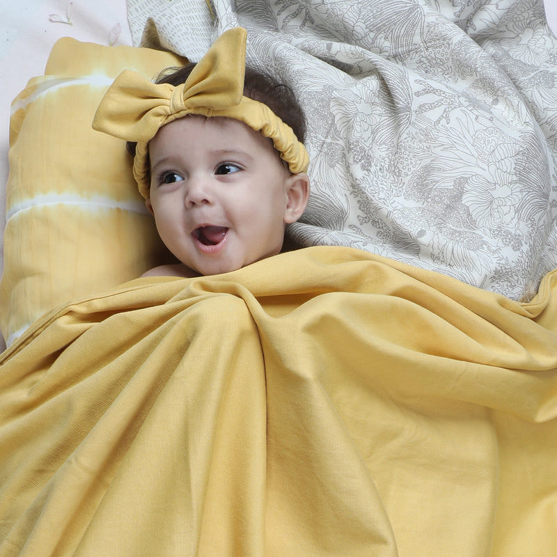 YOLK YELLOW BOW HEADBAND