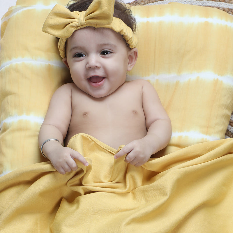 YOLK YELLOW BOW HEADBAND